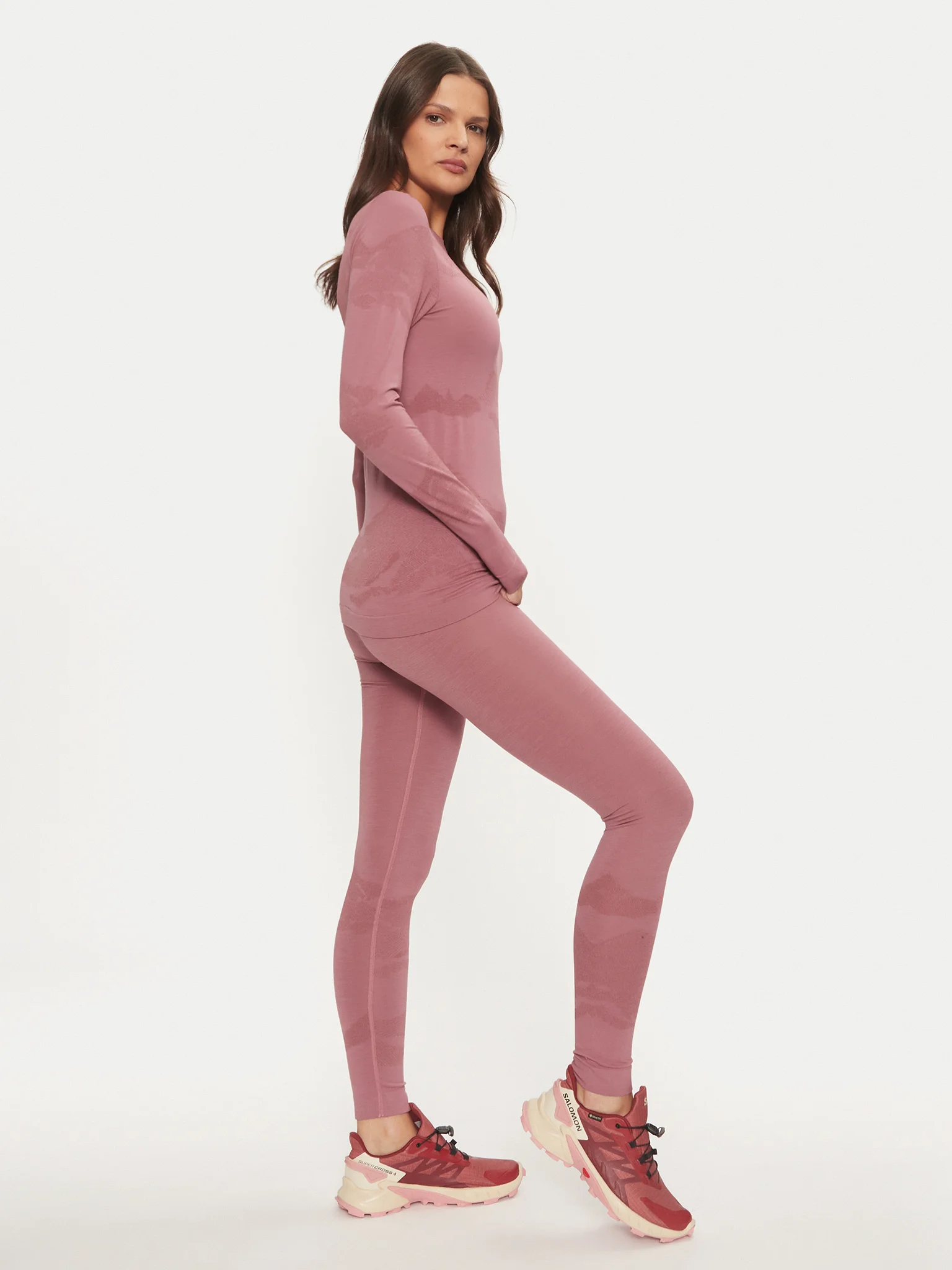 Термобілизна шерстяна жіноча Viking Gasher (Lady Set), pink Комплект жіночий - Зображення 4