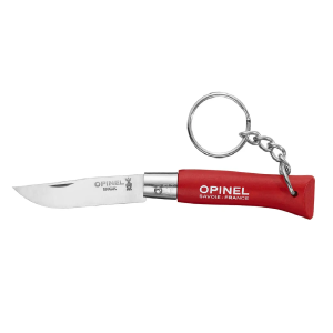 Ніж-брелок Opinel Keychain №4 VRI Inox, червоний