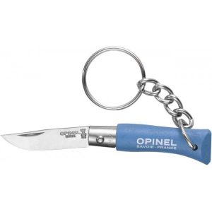 Ніж-брелок Opinel Keychain №2 VRI Inox, блакитний