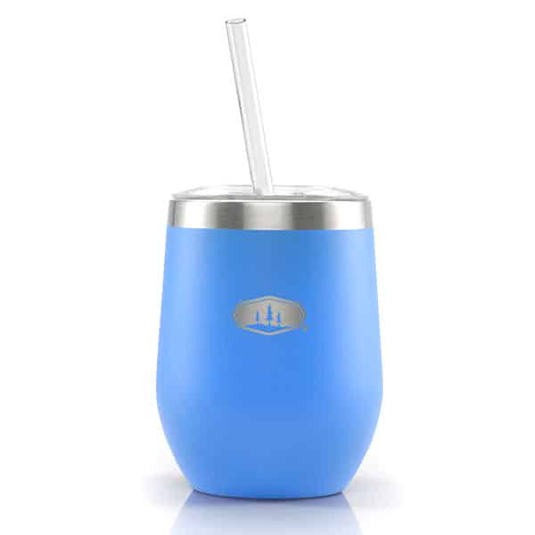 Термогорнятко з трубочкою GSI Outdoors Glacier Stainless Vacuum 12 fl.oz.Tumbler (блакитне) - Зображення 2