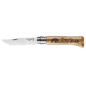Ніж Opinel №8 VRI Animalia "Buffalo", дуб