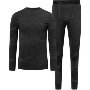 Термобілизна шерстяна чоловіча Viking Gasher (Man Set), black Комплект чоловічий