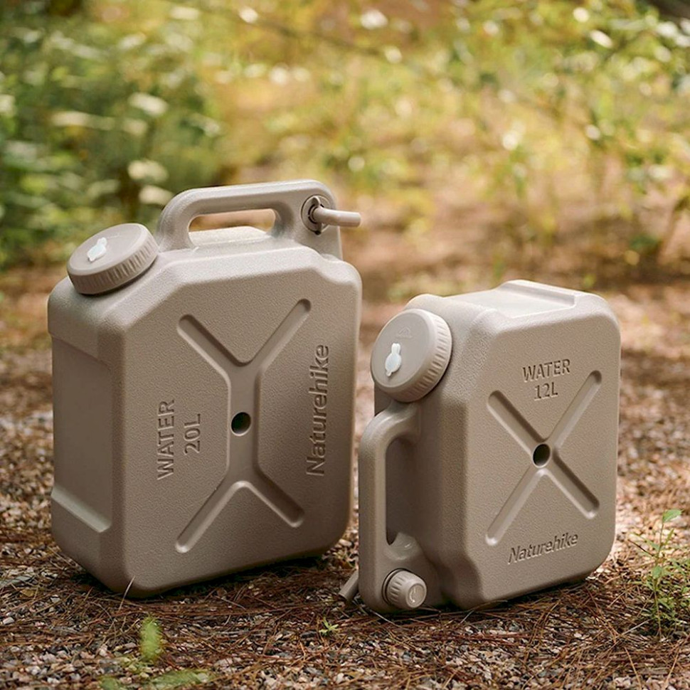 Каністра для води Naturehike CNH22CJ018, 12 літрів, коричневий - Зображення 7