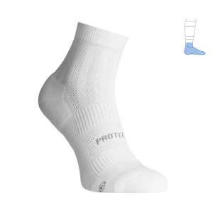 Функціональні захисні шкарпетки «ShortDry» літні колекція DryFeet® білі PROTECTOR™