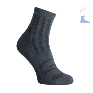 Трекінгові захисні шкарпетки "ShortLight" літні колекція ExtraCotton® темно-сірі Trekking™