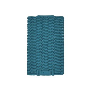 Двомісний надувний килимок Naturehike CNK2550WS019, 200х125х6.5 см, синій, для кемпінгу із мішком для надування