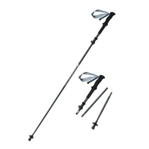 Трекінгові палки складні 5-секційні Naturehike CNK2450DS013, 115-135 см, чорний (пара)
